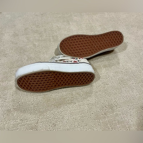 VANS Floral Embroidered Platform Sneakers women’s size 6.5 - Picture 6 of 6